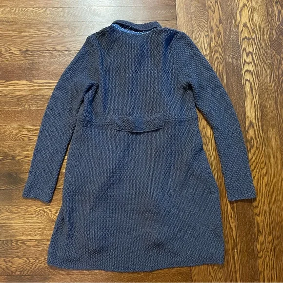 Boden Long Gray Knit Sweater Cardigan Size 12 - Picture 13 of 16